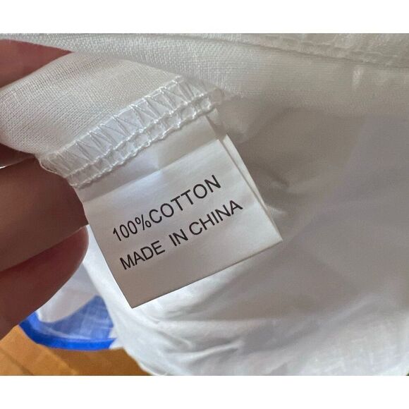 Petal & Pup KELLIE ROMPER - WHITE/BLUE Nwot Size XL - Picture 5 of 8